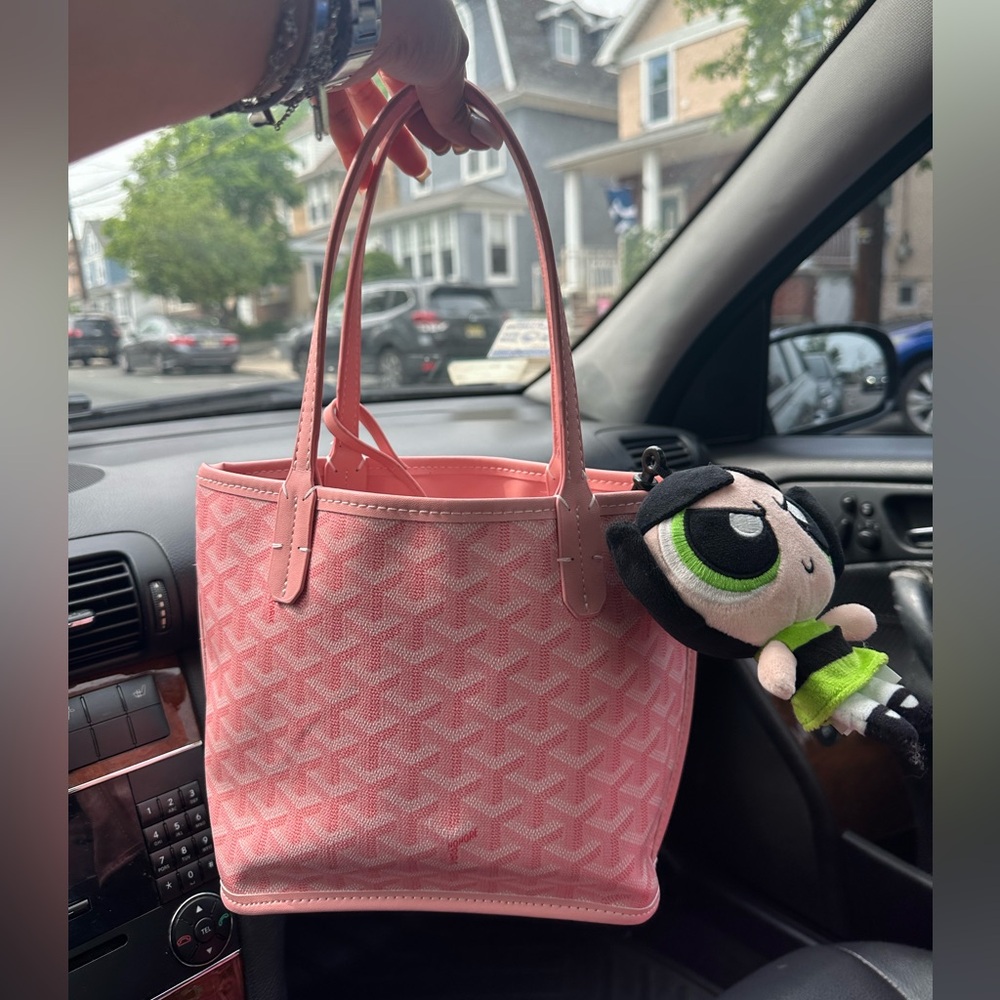 Pink Goyard mini tote
